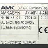 Power supply module  (version 01.01) AMKASYN AN 40F-1-1-A18 Used