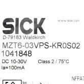 Magnetic sensor MZT6-03VPS-KR02 New FS