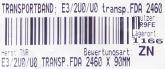 Transportband FDA 2460 x 90 mm  Neu