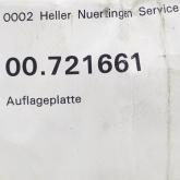Auflageplatte  Neu