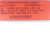 VLT5003 Variable Speed Drive 175Z0257 Used