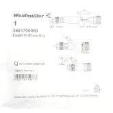 Valve plug SAIBP-M-4D-4/8-M12 New FS