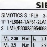 Servomotor SIMOTICS S-1FL6  New