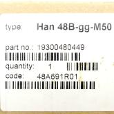 Han 48B Tüllengehäuse 19300480449 Neu OVP