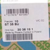 Durchgangsklemme ST 35 BU 10 Stück 3036181 Neu OVP