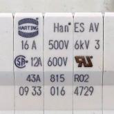 Han 16ES Anschlussverteiler 09330164729 Neu