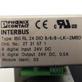 Decentralized I/O device IBS RL 24 DIO 8/8/8-LK-2MBD Used