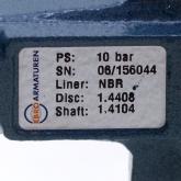 Absperrklappe NBR  Neu