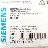 Beschriftungsschild 15 mm für RT und RY Relais  Neu OVP