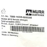 M12 female 0° B-cod. IDC  New FS