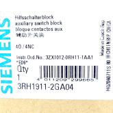 9 x Auxiliary switch block 3RH1911-2GA04 New FS
