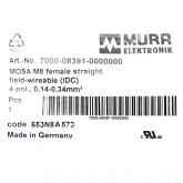 MOSA-M8-Buchse, 4 polig 7000-08391-0000000 Neu OVP