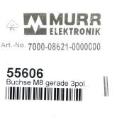 Sensor-/ actuator plug-in connector M8 straight, 3-pole 7000-08621-0000000 New FS