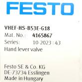 Hand lever valve 4165867 New FS