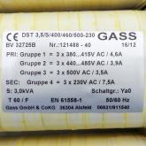 Transformator DST 3,5/S/400/460/500-230 Neu