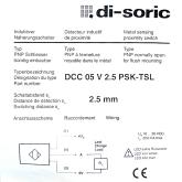 Induktiver Näherungssensor DCC 05 V 2.5 PSK-TSL Neu OVP