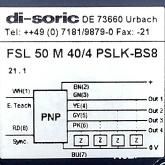 Sensor FSL 50 M 40/4 PSLK-BS8 Neu OVP