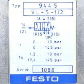 Pneumatic valve 9445 New FS