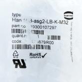 Sockelgehäuse Han 10B-asg2-LB-K-M32 Neu OVP