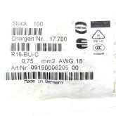 1 Pack Buchsenkontakte (100 Stk.) R15-BU-C-0,75 Neu OVP