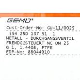 Externally controlled angle valve  New FS