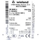 Sicherheitsrelais Wieland SNV4063KL-A 
