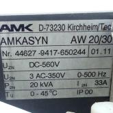 Wechselrichter  (Version 01.11) AMKASYN AW 20/30 Gebraucht