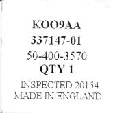 Filterelement KOO9AA Neu OVP