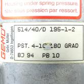 2/2-way angle seat globe valve 514 40D 1 9 51 2 51440D19512 Used