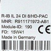 Digitale Ausgabeklemme  R-IB IL 24 DI 8/HD-PAC Neu