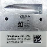 Verkettungsblock CPX-M-GE-EV inkl. Anschlussblock  CPX-AB-8-M12X2-5POL 550206 Neu
