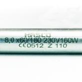 High-performance heating cartridges with extended connection cable 8x60 / 160  