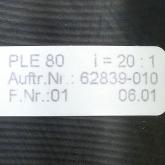 Planetary gear box PLE80 i=20  New FS