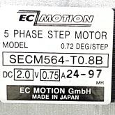 SIZE60 5-phase stepper motor 0.72° 0.42Nm Strands: 10 0.75A 2 shaft ends: 8mm  New FS