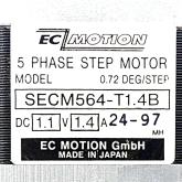 SIZE60 5-Phasen-Schrittmotor 0.72° 0.42Nm Litzen:10 1.4A 2-Wellenenden:8mm  Neu OVP