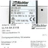 Limit switch and lamp 618.6186.632 Used