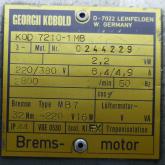 Drehstrommotor mit Bremse KOD 7210-1 MB Gebraucht