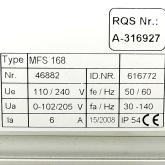 Frequenzumrichter MFS 168 Gebraucht
