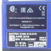Ultra-kompakter industrieller 2D-Codeleser MATRIX 210N 212-010 WVGA-MED-90-ETH-ST Gebraucht