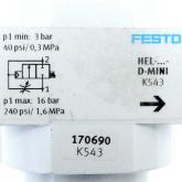 On/off valve 170690 Used