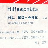 Hilfsschütz HL 80-44E Neu OVP
