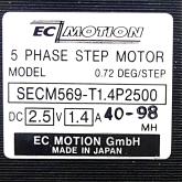 SIZE60 5-Phasen-Schrittmotor 0.72° 1.66Nm Litzen:10 1.4A Frontwelle:8mm Encoder Line Driver  Neu OVP