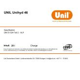 Hydraulic oil Unihyd 46  
