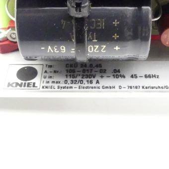 Linear regulator plug-in card CÜK 24.0,45 