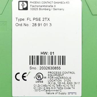Ethernet Module FL PSE 2TX 