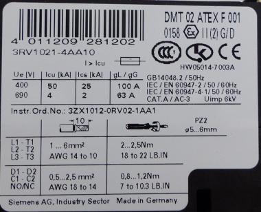 Circuit Breaker 3RV1021-4AA10 