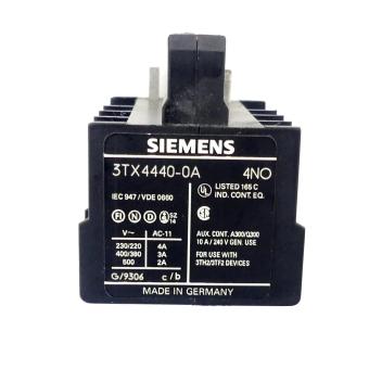 Auxiliary contact block 