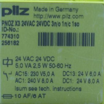 NOT-AUS-Schaltgerät PNOZ X3  