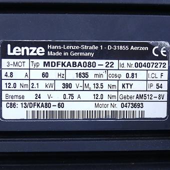 Servomotor mit Getriebe MDFKABA080-22 