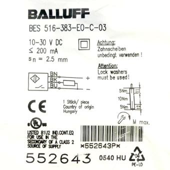 Induktiver Näherungsschalter BES01M1 